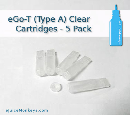 eGo-T (Type A) Clear Cartridges - 5 Pack eGo-T (Type A) Clear Cartridges - 5 Pack