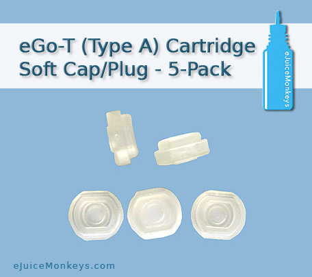 eGo-T (Type A) Cartridge Soft Cap/Plug - 5-Pack eGo-T (Type A) Cartridge Soft Cap/Plug - 5-Pack