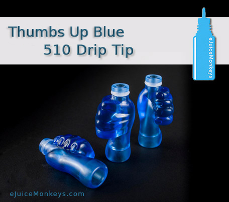 Drip Tip 510 Thumbs Up Blue Drip Tip 510 Thumbs Up Blue